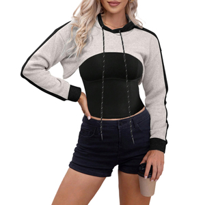 เสื้อฮู้ดครอปผู้หญิงลดราคา ผลิตจากวัสดุคุณภาพสูง ดีไซน์ใหม่ล่าสุด - Product Image 1