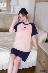 Conjunto de Ropa de Maternidad de Algodón Suave, Elástico en 4 Direcciones, Transpirable y Absorbente de Sudor, con Estampado Nítido, Ropa Casual B642 - Product Image 5