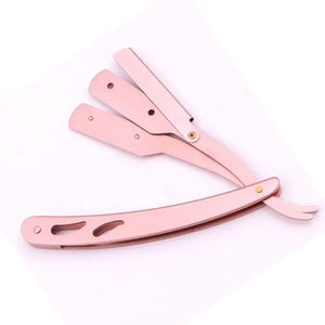 Navaja de Afeitar Profesional de Acero Inoxidable para Mujer, Tipo Barbero, con Bloqueo Giratorio, Hoja de un Solo Filo, Plegable, de Alta Seguridad, Superventas - Product Image 5