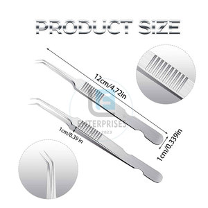 แหนบต่อขนตาแบบยั่งยืน ผลิตในปากีสถาน แหนบต่อขนตาพร้อมโลโก้สั่งทำ - Product Image 2