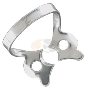 คลิปหนีบยางกันน้ำลายสำหรับฟันกรามชั้นต้น ทำจากเหล็กกล้าไร้สนิมเกรดผ่าตัด ใช้สำหรับงานทันตกรรมเอนโดดอนต์และงานบูรณะฟัน - Product Image 4