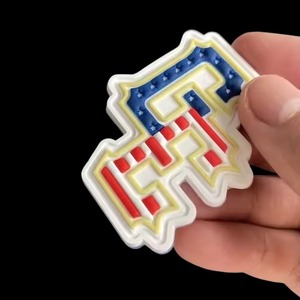Parche de PVC 3D personalizado, insignia de goma suave con logotipo, para coser o con cierre de velcro, parches con diseño en relieve para ropa, bolsos, sombreros y chaquetas. - Product Image 5