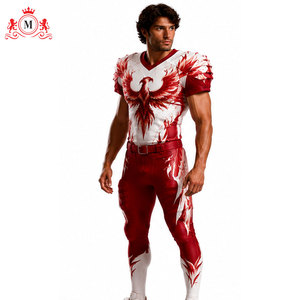 Uniforme de football américain pour homme adulte, durable et respirant, pour les entraînements et les matchs, 100% polyester - Product Image 3
