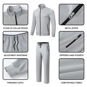 Conjunto Deportivo Ligero y Personalizable de Otoño, Hecho 100% de Poliéster, Unisex para Adultos, Transpirable, de Secado Rápido, de Longitud Completa - Product Image 3
