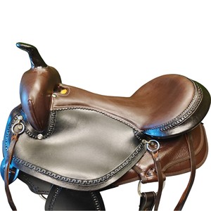 Selle de cheval Western en cuir de qualité supérieure pour la course de baril, toutes tailles disponibles - Product Image 2