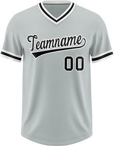Uniforme Profesional de Béisbol con Cuello en V Personalizado para Torneos y Entrenamientos de Clubes Deportivos - Product Image 1