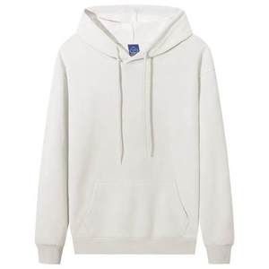 Sweat à capuche pour homme en coton de haute qualité, coupe oversize et épaisse, confortable, avec broderie, motif uni, personnalisable, tissu vierge, fourniture haut de gamme - Product Image 2