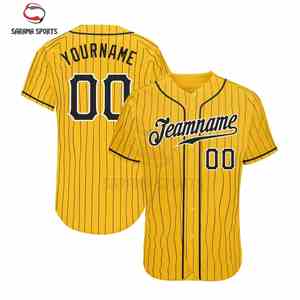 Camiseta de béisbol personalizada para hombre, con botones, para equipo, al por mayor, sublimada, diseño personalizado, poliéster transpirable - Product Image 1
