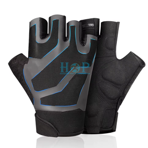 Guantes de levantamiento de pesas con logo personalizado para gimnasio, hombres, mujeres, entrenamiento, fitness, en color sólido. - Product Image 1