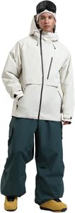 Chaqueta de Esquí Impermeable Blanca con Capucha para Hombre, Personalizada, con Cierre de Cremallera y Bolsillos para Actividades al Aire Libre - Product Image 4