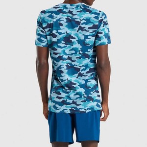 T-shirt de sport pour homme, coupe classique, imprimé uni, manches courtes, respirant, écologique, séchage rapide, 100% coton - Product Image 2