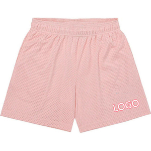 Shorts de basketball pour hommes, écologiques, blanc/noir, en mesh, coupe ajustée, haute qualité, respirants, séchage rapide, logo imprimé sur le devant, décontractés - Product Image 5