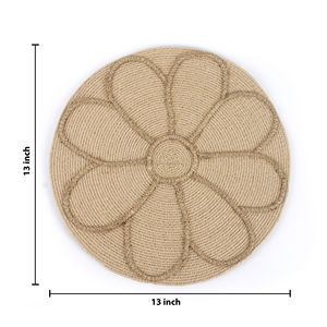 Placemat <b>Paper</b> Raffia Placemat Luxury Kitchen Decoration Beaded Placemats Table Mat Dinning Table Restaurant and Hotel Design - Product Image 1