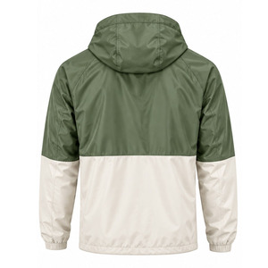 Windbreaker <b>Jacket</b> for <b>Men</b> Water Resistant <b>Lightweight</b> Outdoor Sports Full Zip Hooded Activewear OEM ODM Custom OEM Manufacturer - Product Image 2