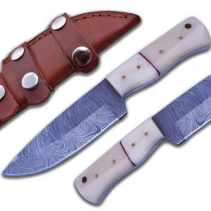 Couteau de chasse en acier Damas de haute qualité avec manche ergonomique pour le camping et les activités de plein air, personnalisation OEM/ODM disponible - Product Image 2