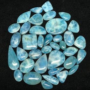 Vente en gros de pierres précieuses naturelles de qualité supérieure, Larimar bleu ovale, forme multiple, pierres précieuses en vrac pour la fabrication de bijoux, prix de gros assuré - Product Image 5