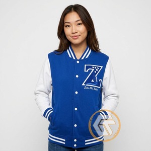 Chaqueta Universitaria Zeta Phi Beta Personalizada de Algodón de Alta Calidad, Transpirable, con Letras Bordadas y Escudo, Ropa de Sororidad - Product Image 2
