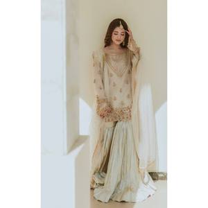 Designer Silk Salwar Kameez Suit <b>Set</b> Elegant Party Wear with Intricate Embroidery Work - Product Image 3