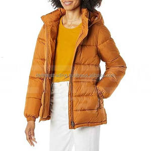 Manteau d'hiver isolé lourd pour femmes dernière conception cordon de serrage taille doudoune doublure en laine de nylon longue longueur vêtements tissés - Product Image 1