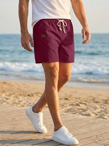 Mens Active Performance <b>Woolen</b> 100% Cotton Breathable Solid Digital Printing Lightweight Quick-Dry Workout Shorts OEM Service - Product Image 2
