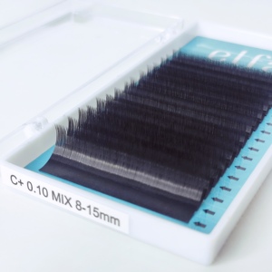 Extensions de cils faites à la main individuelles super douces de haute qualité de 0.15mm d'épaisseur OEM et ODM vente en gros avec plateau plat à ellipse - Product Image 5