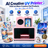 KI-Kreativ-UV-Drucker XP600 Flachbett-Tintenstrahldrucker mit WLAN und Ethernet für mobile Bildübertragung für Handyhüllen und Geschenke