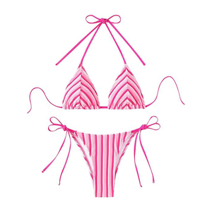 Ensemble de bikini tendance pour femmes, imprimé floral, push-up, deux pièces, maillot de bain de luxe, motif floral, maillot de bain chic en ligne - Product Image 3