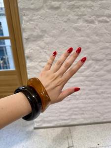 โรงงานขายส่งกำไลเรซิ่นแฟชั่น กำไลเรซิ่นทำมือสำหรับผู้หญิง กำไลเรซิ่นเครื่องประดับแฟชั่น - Product Image 3