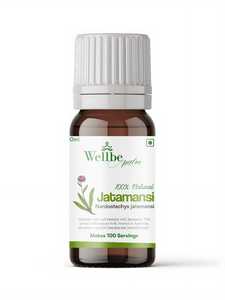 Gouttes d'herbes purement naturelles de palmier sauvage Jatamansi Wellbe en flacon, qualité alimentaire - Product Image 1