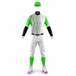 Polyester/Nylon Mesh <b>Baseball</b> Uniform Printed Wholesale Top Quality Summer All Season Uniform Kids Club Player Softball Uniform - Product Image 2