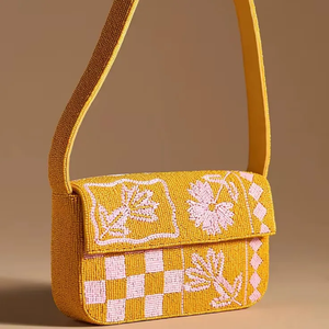 Sac à bandoulière en toile rayée colorée, style bohème, sac à main pour femme à poignée unique, toutes saisons, usage quotidien - Product Image 5