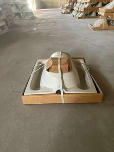 ชุดสุขภัณฑ์เซรามิก Twin Pan L540 W430 H265 มม. สำหรับห้องน้ำในบ้านพักอาศัย โรงเรียน ห้องน้ำโรงแรม ใช้ในโรงแรม โถสุขภัณฑ์แบบ P-Trap ทรงยาว - Product Image 3