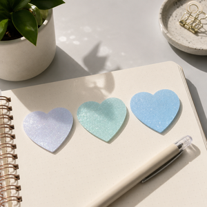 Colorful Glitter Shimmery Flower Shape Adhesive <b>Memo</b> <b>Pads</b> With Sparkle Finish For Desk Organization And Note Taking - Product Image 3
