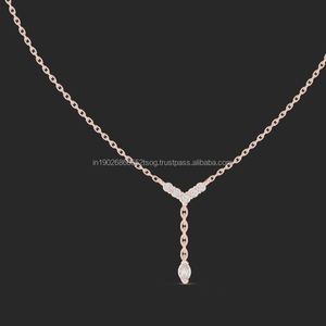 Vente chaude 925 Sterling Silver Moissanite Mariage Bling Sexy Diamant Pendentif Colliers - Product Image 1