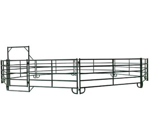 Heavy Duty Metal Horse Corral Panels Portable Livestock Fence Round Pen Cattle Yard Farm Paddock Gate <b>Railing</b> - Product Image 2