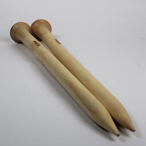 Agujas de Tejer de Madera Natural Premium para Tejer a Mano, Agujas de Ganchillo Ligeras y Suaves para Hilos, Proyectos de Ganchillo y Manualidades - Product Image 2