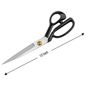 Ciseaux de tailleur en acier noir personnalisés, pour droitiers, multi-usages, pour la confection de vêtements, service OEM - Product Image 3