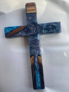 Top vente en bois et résine sainte croix luxe créatif bois sainte croix cadeau de mariage moderne ferme décor personnalisé cadeau de noël - Product Image 3