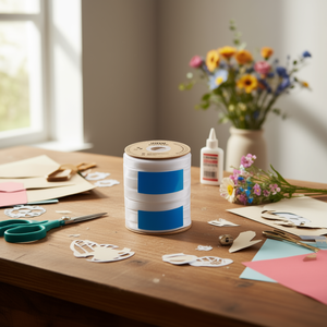 Nastro ILAN 2,5 cm x 29 m bianco per artigianato e decorazioni - Product Image 2