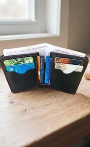 Luxury <b>Slim</b> Minimalist Unisex Tactical Pouch Microfiber Waterproof Front Pocket <b>Card</b> <b>Holder</b> Thin Compact Stylish Everyday Carry - Product Image 2