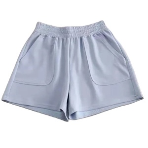 Women's Summer High Waist Sports <b>Shorts</b> Casual Loose Cycling <b>Board</b> <b>Shorts</b> with Elastic Waist Solid Color Hot Pants for <b>Girls</b> - Product Image 4