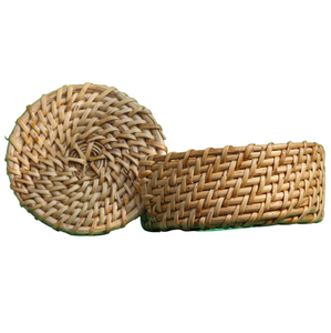 Lot en gros de sets de table ronds naturels tissés et sous-verres en rotin faits à la main, isolants et résistants à la chaleur pour la salle à manger - Product Image 4
