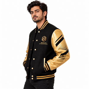Chaqueta Varsity Premium para Hombre con Corte Moderno y Detalles Personalizados para Uso Casual, Colecciones de Venta al por Menor y Ropa Urbana - Product Image 4