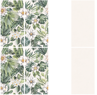 600x1200mm Matte Porzellan-Boden- und Wandfliese mit Modernem Tropischem Blumenmuster und Rutschfester Oberfläche für Innenräume, Esszimmer, Küche und Wohnzimmer