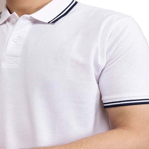 เสื้อโปโลผู้ชายลำลองทรงเข้ารูป ผ้าฝ้ายยืดหยุ่น ระบายอากาศได้ดี สกรีนโลโก้ได้ แฟชั่นฤดูร้อน คุณภาพสูง สไตล์อเมริกัน - Product Image 6