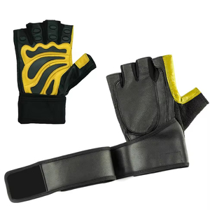 Guantes de Fitness de la Mejor Calidad al por Mayor, con Dorso de Cuero y Malla, Guantes Deportivos para Gimnasio - Product Image 1
