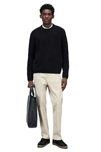 Pantalones de corte regular lisos y teñidos para hombre, de calidad superior, ropa cómoda Formal, algodón importado, estirable, cintura media, piernas rectas planas - Product Image 2