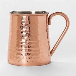 Mug en cuivre martelé personnalisé avec logo, doublure en acier inoxydable, pour Moscow Mule, cocktail et bière, vaisselle en cuivre pur, vente en gros - Product Image 1