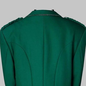 Chaqueta Prince Charlie Escocesa Negra de Lana de Lujo para Hombre, Chaqueta con 3 Botones, Venta al Por Mayor Personalizada 2026 - Product Image 4