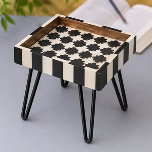 Contemporary Wooden And Iron <b>Cake</b> <b>Stand</b> Premium Decorative Dessert Display For Parties And Event Decoration - Product Image 4